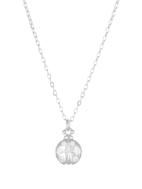 AMEN COCCOLE LUXURY Schmetterlings- und Zirkonia-Halskette Rhodium - Halsketten
