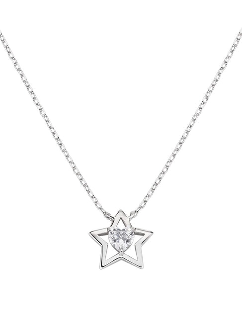 AMEN STELLE Silberkette mit Stern und Herz Rhodium - Halsketten