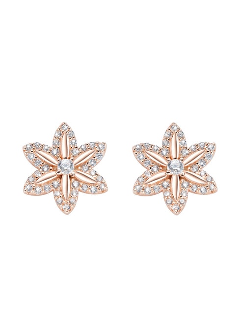 AMEN FIORE DELLA VITA Silberohrringe Rose - Ohrringe