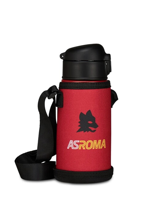 ROMA AS ROMA Thermoflasche 460 ml mit Flaschenhalter Schwarz - Thermosflaschen
