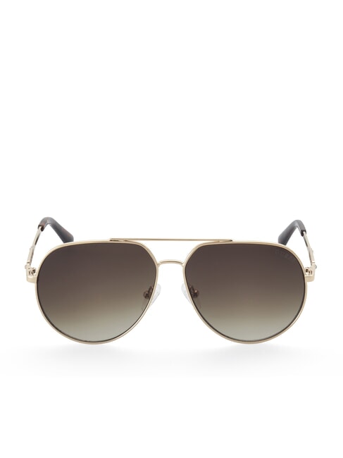 GUESS ROUND Sonnenbrille Gold/Farbverlaufsbraun - Damenbrillen