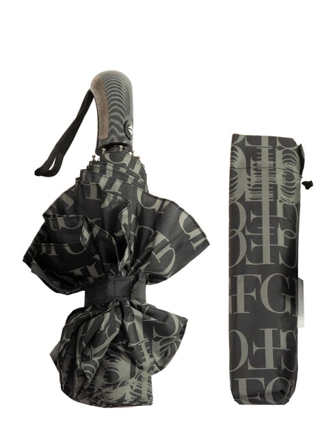 FERRÈ JUMBO Mini-Automatikschirm schwarzes Logo 02 - Regenschirme