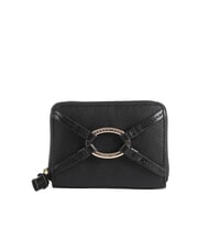 THE BRIDGE AMELIA Mini-Geldbörse aus Leder mit Rundum-Reißverschluss Schwarzes Gold - Brieftaschen Damen - 1