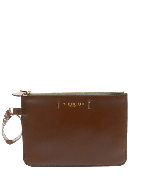 THE BRIDGE CHIARA Clutch aus Leder BRAUN - Damentaschen
