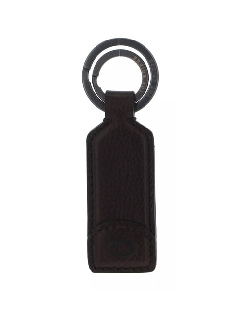 THE BRIDGE DUCCIO Schlüsselanhänger mit Lederanhänger Süße Kastanie Ruthenium dk - Schlüsselanhänger und Schlüsseletuis