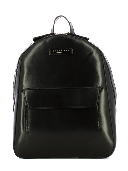THE BRIDGE DIANA Rucksack aus Glattleder mit Tasche Schwarzes Gold - Damentaschen