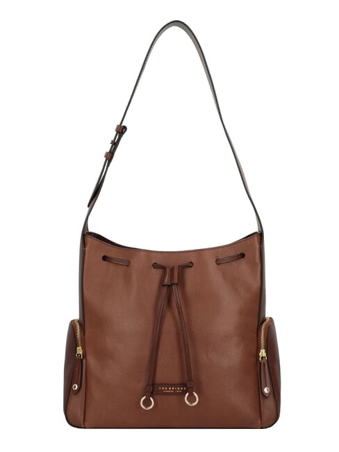 THE BRIDGE CARLOTTA Hobo-Tasche aus Leder mit Taschen BRAUN - Damentaschen