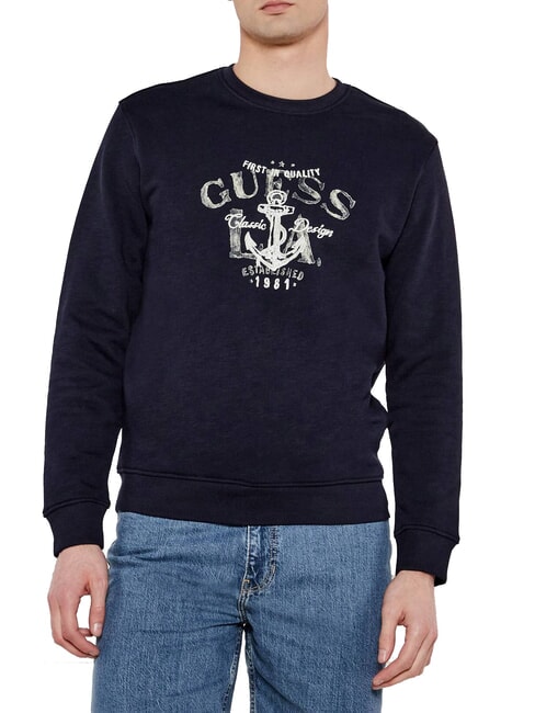 GUESS ANCHOR Baumwoll-Sweatshirt smartblue - Sweatshirts Herren