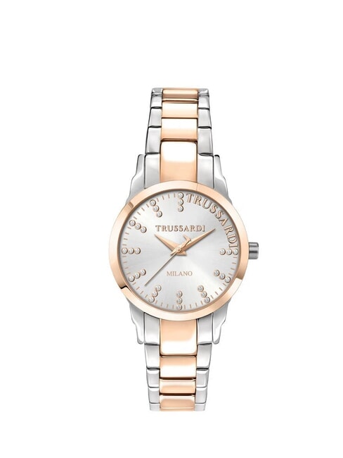 TRUSSARDI T-BENT Nur Zeituhr  STAHL - Uhren