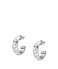 MORELLATO POETICA Stahlohrringe mit Kristallen - Ohrringe