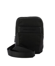 PIQUADRO WOODY Tasche aus Leder und Stoff - Umhängetaschen Herren