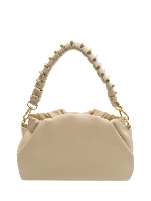 TOSCA BLU VITTORIA Mittlere Ledertasche mit Doppelfunktion Weißes Elfenbein - Damentaschen