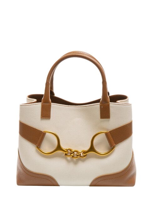 TOSCA BLU CECILIA Canvas-Handtasche mit Schultergurt LEDER - Damentaschen