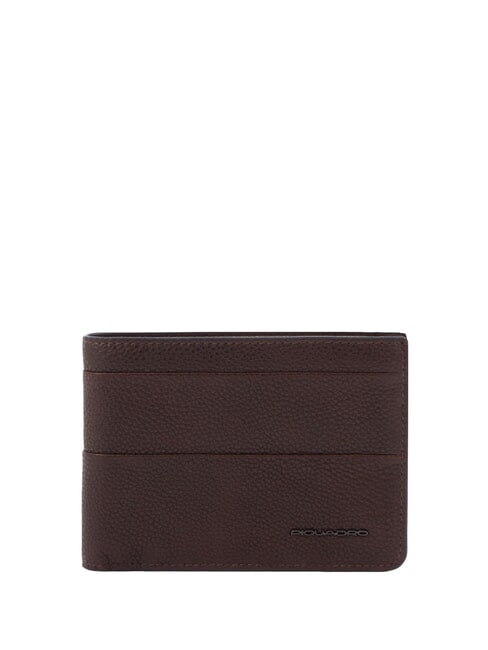PIQUADRO PAAVO Münzgeldbörse aus Leder mit Klappe MORO - Brieftaschen Herren
