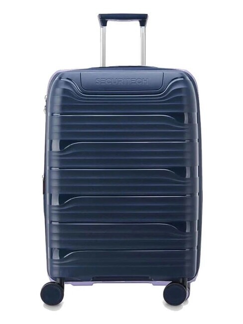 DELSEY SECURITECH DUNE Großer erweiterbarer Trolley Blau - Harte Trolleys