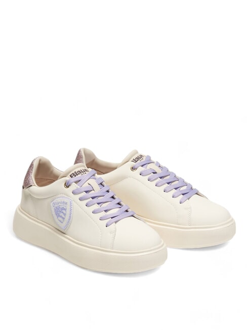 BLAUER VENUS Sneaker mit Glitzereinsatz Creme - Damenschuhe