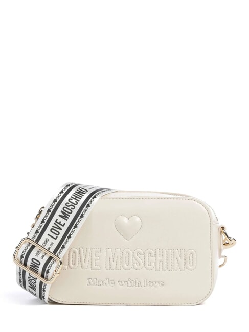 LOVE MOSCHINO MADE WITH LOVE Mini-Umhängetasche Elfenbein - Damentaschen