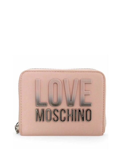 LOVE MOSCHINO ZIP AROUND Geldbörse Gesichtspuder - Brieftaschen Damen