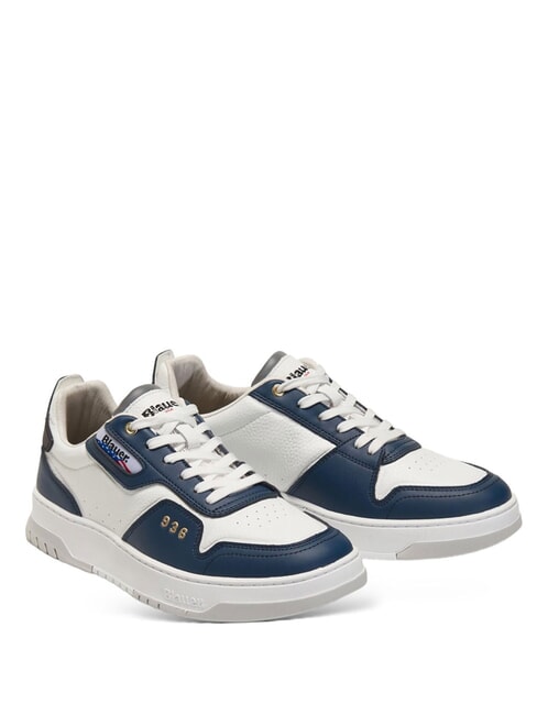 BLAUER HARPER Turnschuhe weiß/marineblau - Herrenschuhe
