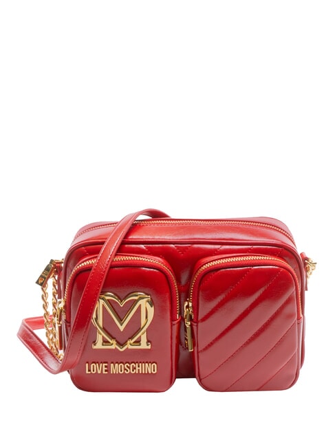 LOVE MOSCHINO CITY POCKETS Gesteppte Umhängetasche ROT - Damentaschen