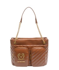 LOVE MOSCHINO CITY POCKETS Gesteppte Einkaufstasche Walnüsse - Damentaschen - 1