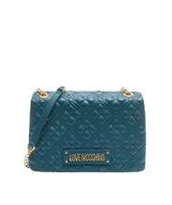 LOVE MOSCHINO QUILTED Convertible Schulter-/Umhängetasche Smaragd - Damentaschen - 1