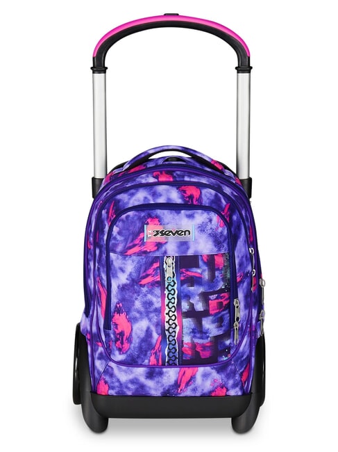 SEVEN SHADY DYE GIRL PLUG Abnehmbarer Rucksack-Trolley, 2 Räder violett - Rucksäcke mit Trolleyfunktion