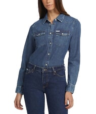 GUESS JEANS SLIM DENIM Langärmliges Jeanshemd - Damenblusen