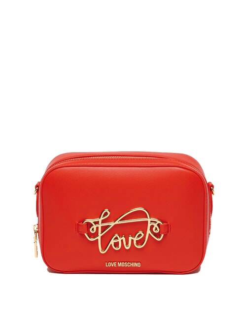 LOVE MOSCHINO CURSIVE LOGO Mini-Umhängetasche ROT - Damentaschen