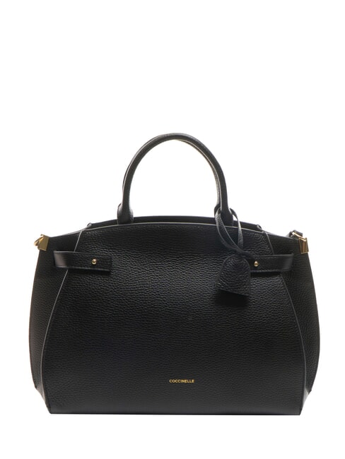 COCCINELLE KLICHE Ledertasche mit Schultergurt Schwarz - Damentaschen
