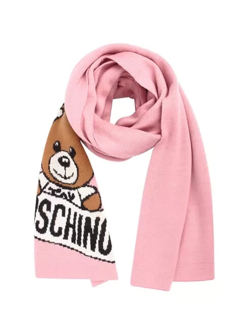 MOSCHINO TEDDY LOGO Schal aus Wollmischung Rose - Schals