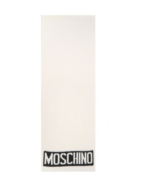 MOSCHINO LOGO Gerippter Schal Creme - Schals