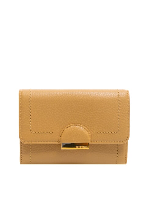 COCCINELLE TALEA Mittelgroße Brieftasche aus gehämmertem Leder frisches Beige - Brieftaschen Damen