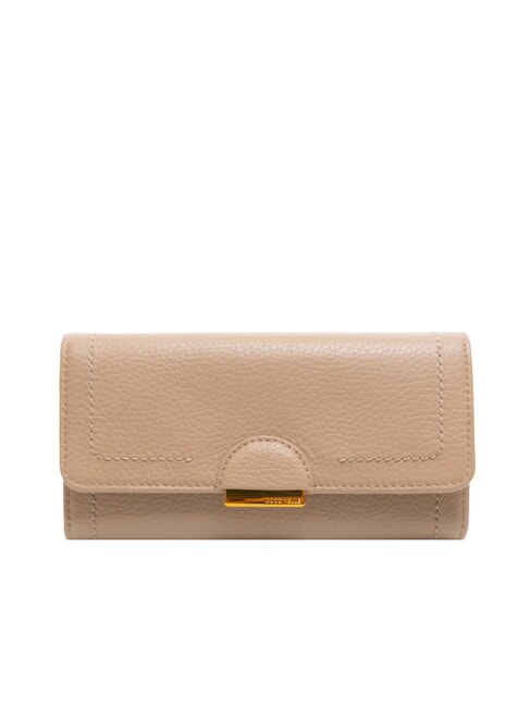 COCCINELLE TALEA Kontinentale Brieftasche aus gehämmertem Leder Puderrosa - Brieftaschen Damen