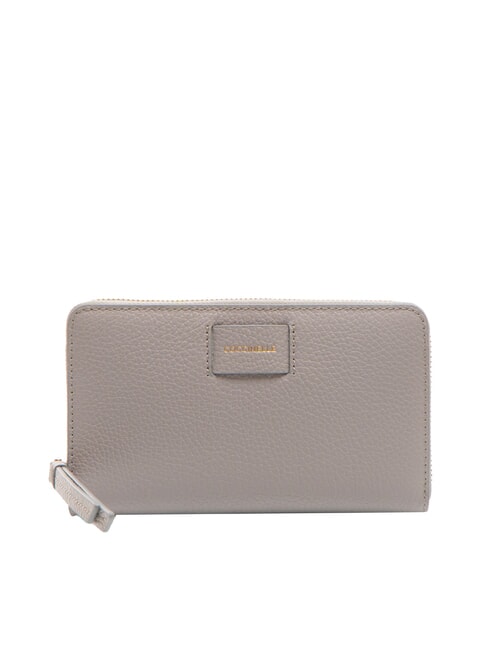 COCCINELLE VOILE Große Brieftasche aus Leder mit Rundum-Reißverschluss hellgrau - Brieftaschen Damen