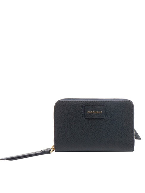 COCCINELLE VOILE Mittelgroße Lederbrieftasche mit Rundum-Reißverschluss Mitternachtsblau - Brieftaschen Damen