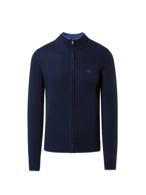 NORTH SAILS 7GG Pullover mit Reißverschluss Navy blau - Herrenpullover