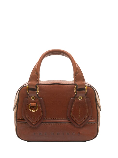 THE BRIDGE DAPHNE Mini-Kofferraumtasche aus Leder BRAUN - Damentaschen