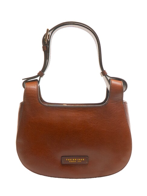 THE BRIDGE LUCIA Kleine Umhängetasche aus Leder BRAUN - Damentaschen