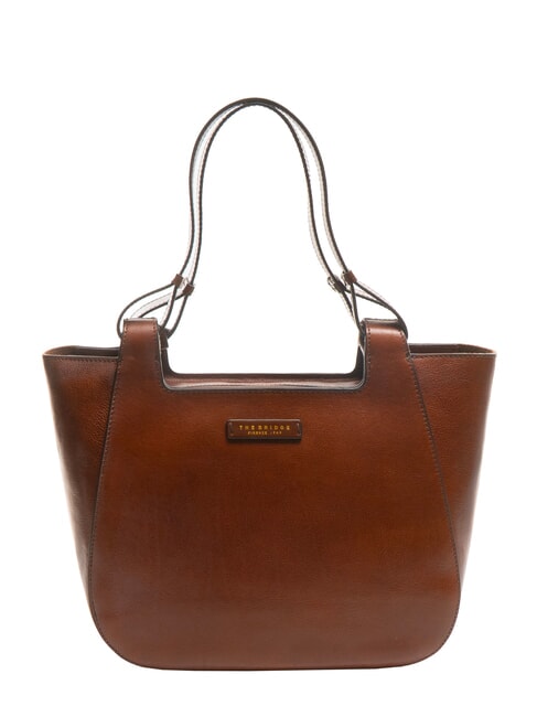 THE BRIDGE LUCIA Schultertasche aus Leder BRAUN - Damentaschen