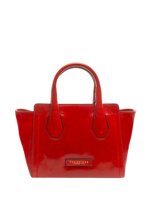 THE BRIDGE FIONA Leder-Tragetasche mit Schultergurt Flamenco-Abk. Gold - Damentaschen