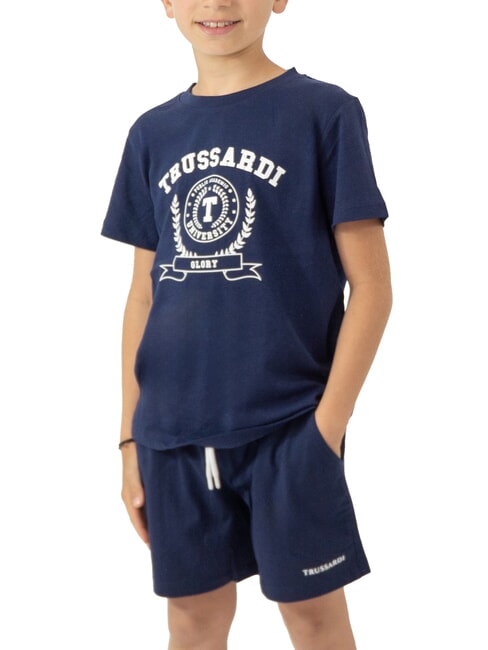 TRUSSARDI TOPALA Set aus T-Shirt und Bermudashorts meerblau/meerblau - Trainingsanzüge für Kinder