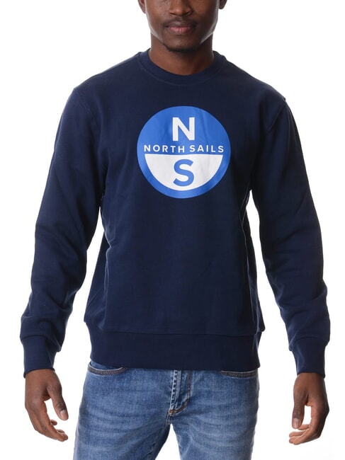 NORTH SAILS GRAPHIC Sweatshirt mit Rundhalsausschnitt aus Baumwolle Navy blau - Sweatshirts Herren