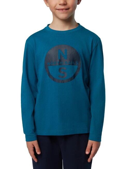 NORTH SAILS GRAPHIC KIDS Langärmliges Baumwollhemd wassergrün - Kinder-T-Shirt