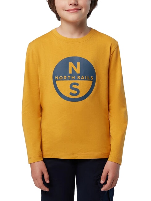 NORTH SAILS GRAPHIC KIDS Langärmliges Baumwollhemd goldenes Gewürz - Kinder-T-Shirt