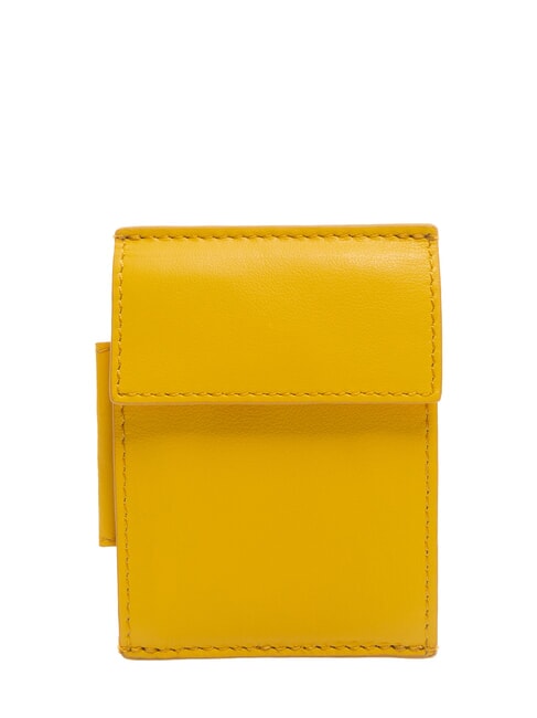 PIQUADRO URBAN Geldbörse / Kartenetui aus Leder Gelb - Brieftaschen Herren