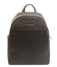 PIQUADRO BLACK SQUARE  13,3-Zoll-Laptop-Rucksack aus Leder - PC-Rucksäcke
