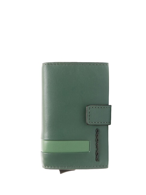 PIQUADRO PAUL Kartenhalter aus Leder GRÜN - Brieftaschen Herren