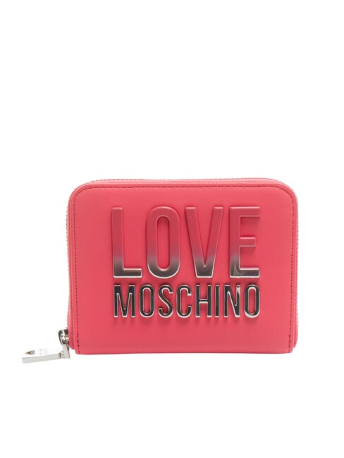 LOVE MOSCHINO ZIP AROUND Geldbörse Fuchsie - Brieftaschen Damen