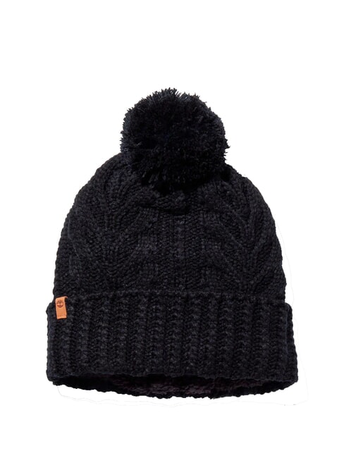 TIMBERLAND CABLE PREMIUM  Mütze mit Bommel SCHWARZ - Mützen/Hüte